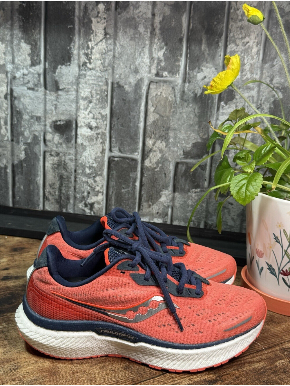 Saucony Triumph Running Shoes Orange/Blue US 8 EU 39 S10678-16